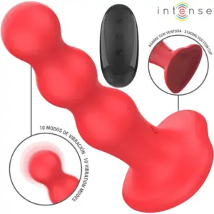 INTENSE - Vibrador CODY Control Remoto Rojo Premium
