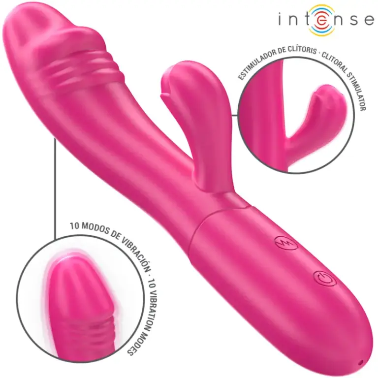 INTENSE - Vibrador IVY Rosa Flexible 10 Modos de Placer