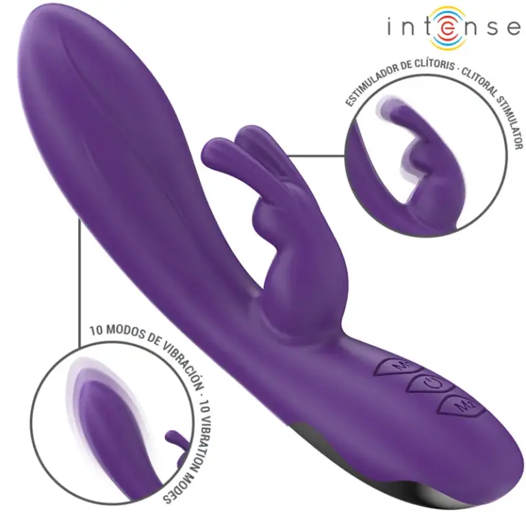 INTENSE - Vibrador Rabbit Randall Morado 10 Modos