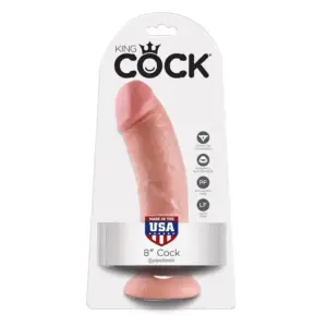 KING COCK - Dildo Natural 20.3 cm Premium para Placer Realista