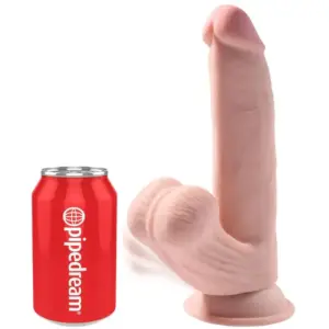 KING COCK - Dildo Natural 24.5 cm con Testículos Oscilantes - vista 2