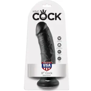 KING COCK - PENE NEGRO 20.3 CM Premium y Realista