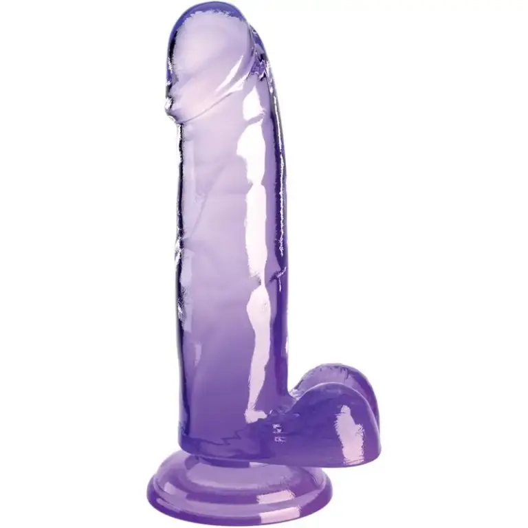 KING COCK - PENE REALÍSTICO 15.2 CM MORADO PREMIUM