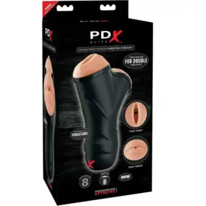 PDX ELITE - Masturbador Masculino Doble Boca y Vagina Premium