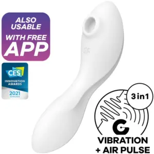 Satisfyer - Curvy Trinity 5 Estimulador y Vibrador Premium Blanco