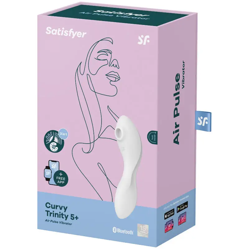 Satisfyer - Curvy Trinity 5 Estimulador y Vibrador Premium Blanco - Imagen 4