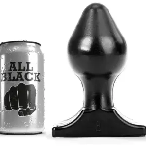 ALL BLACK - Buttplug Anal Profesional 16x8 cm