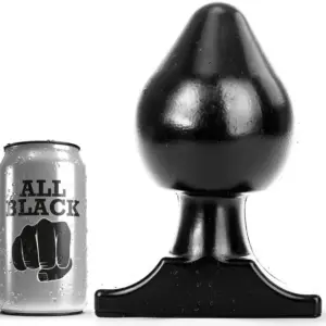 ALL BLACK - Buttplug Anal Premium 19 cm para Placer Intenso