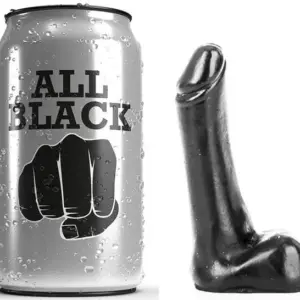 ALL BLACK - DILDO 9 CM Profesional y Elegante