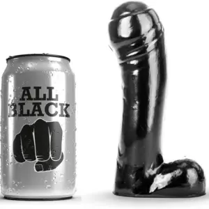 ALL BLACK - DILDO NEGRO 15 CM Profesional y Suave