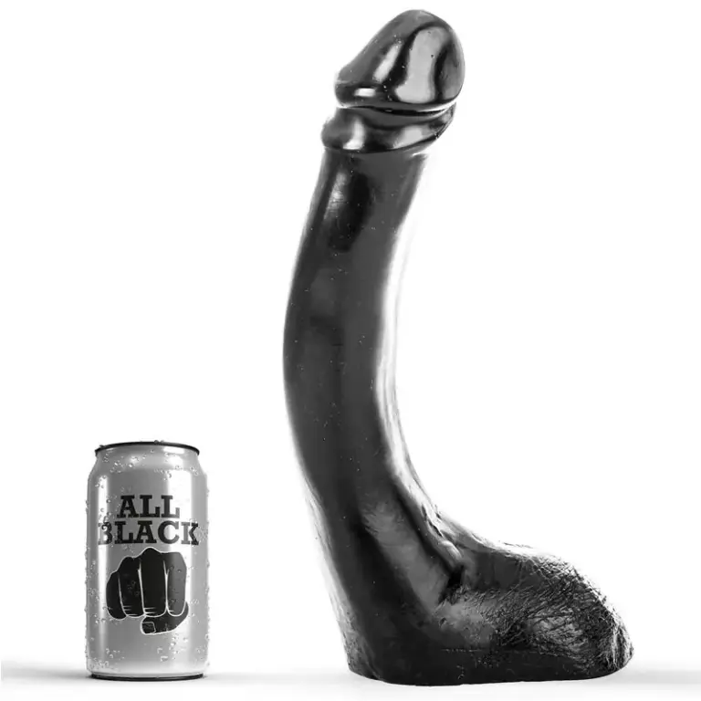 ALL BLACK - DILDO NEGRO 29 CM FISTING Profesional Original
