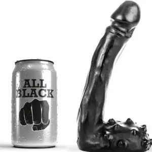ALL BLACK - DILDO REALÍSTICO 19 CM | Original y Profesional