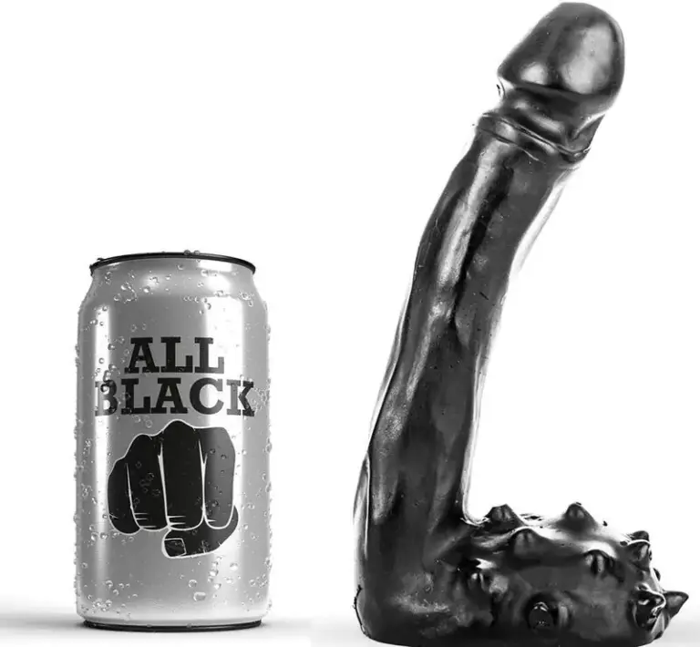 ALL BLACK - DILDO REALÍSTICO 19 CM | Original y Profesional