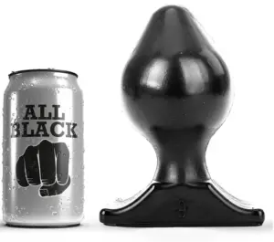 ALL BLACK - Plug Anal 16,5 cm Profesional y Seguro