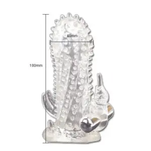 BAILE - Brave Man Extensión Pene Vibrador Rabbit Profesional