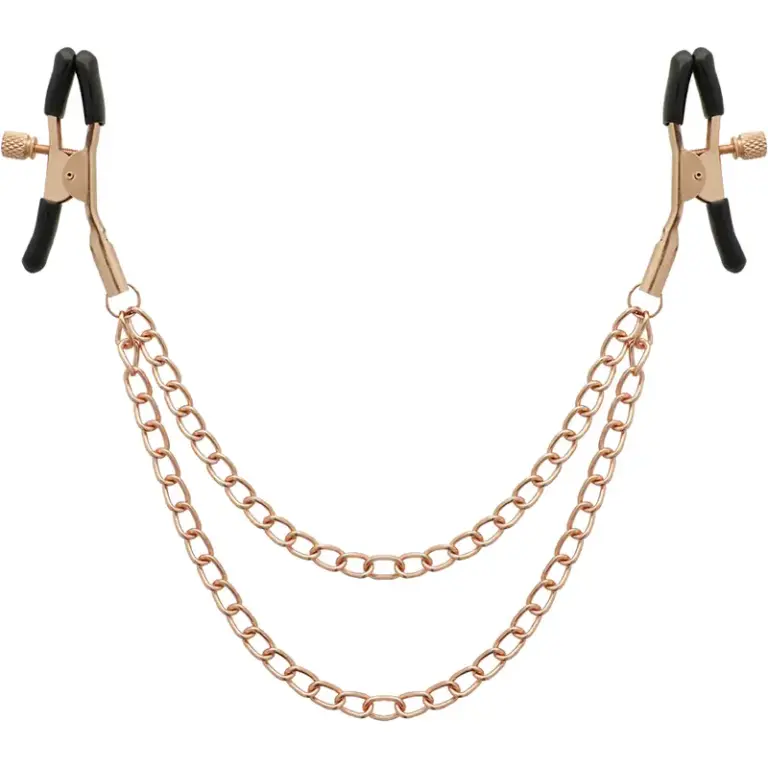 BEGME - Pinzas Pezones Premium con Cadena para BDSM