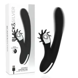 BLACK&SILVER - Bunny Johnny Vibrador Premium Ergonómico