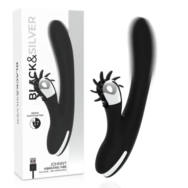 BLACK&SILVER - Bunny Johnny Vibrador Premium Ergonómico