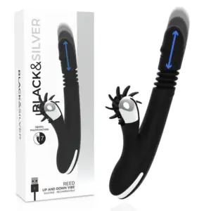 BLACK&SILVER - Vibrador Bunny Reed Up & Down Premium