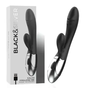 BLACK&SILVER - KALEB Vibrador Rabbit Premium con 10 Modos