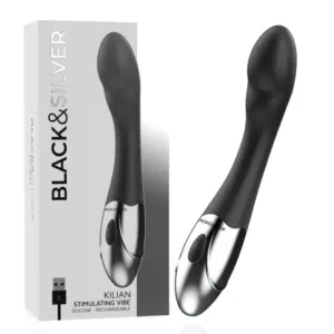 BLACK&SILVER - Vibrador Punto G Premium con 10 Modos
