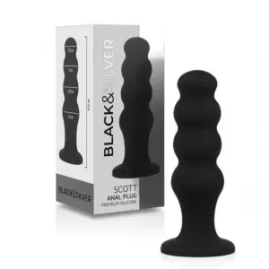 BLACK&SILVER - Plug Anal Premium Scott para Placer Progresivo