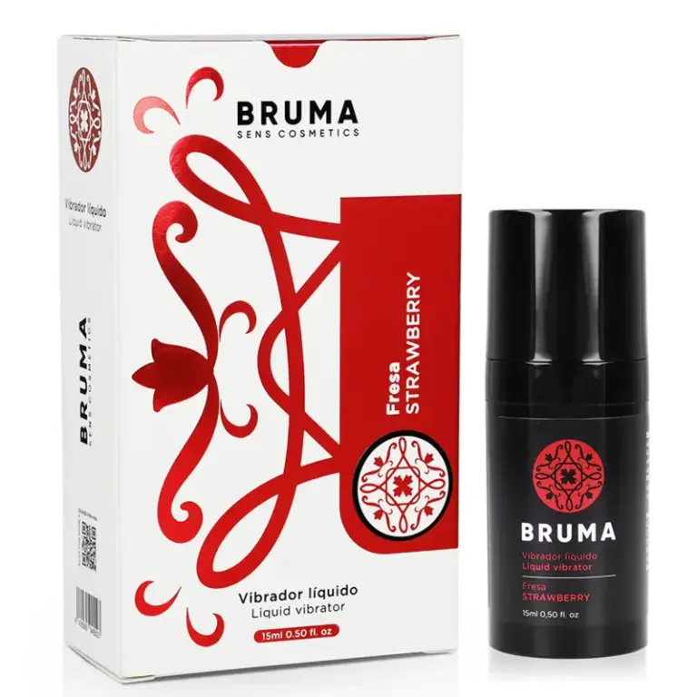 BRUMA - Vibrador Líquido Fresa Premium para Placer Intenso