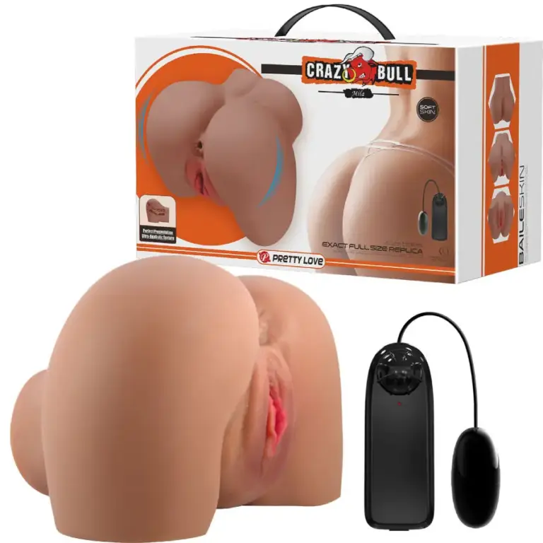 CRAZY BULL - Mila Trasero Vibrador Realista Control Remoto