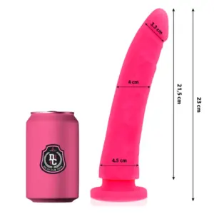 DELTA CLUB - Dildo Realista Rosa Premium de Silicona Médica 23 cm
