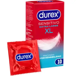 DUREX - Preservativos Sensitivo XL Fino y Seguro 10 Unidades