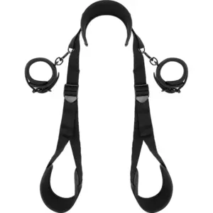 FETISH SUBMISSIVE - Posición Piernas Abiertas con Esposas Premium Neopreno