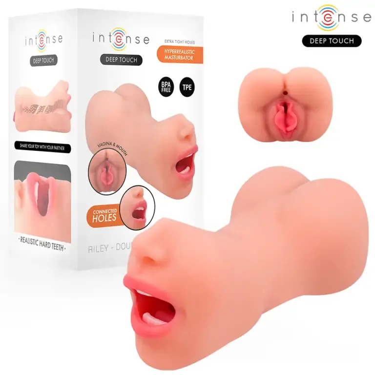 INTENSE - Riley Masturbador Doble Boca & Vagina Premium