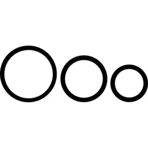 OHMAMA - Set 3 Anillos de Silicona Negro Premium para Placer