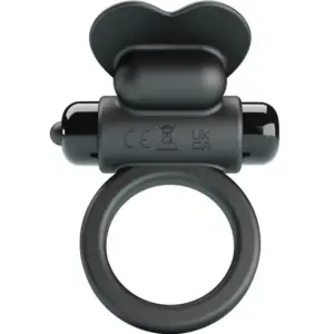 Pretty Love - Anillo Vibrador Conejo 10 Modos Negro Premium