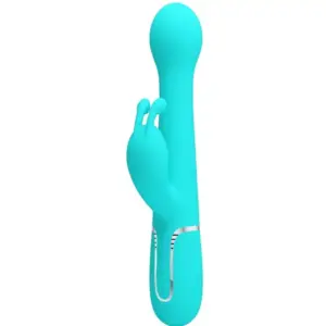 Pretty Love - Vibrador Rabbit 3 en 1 Multifunción Verde Agua