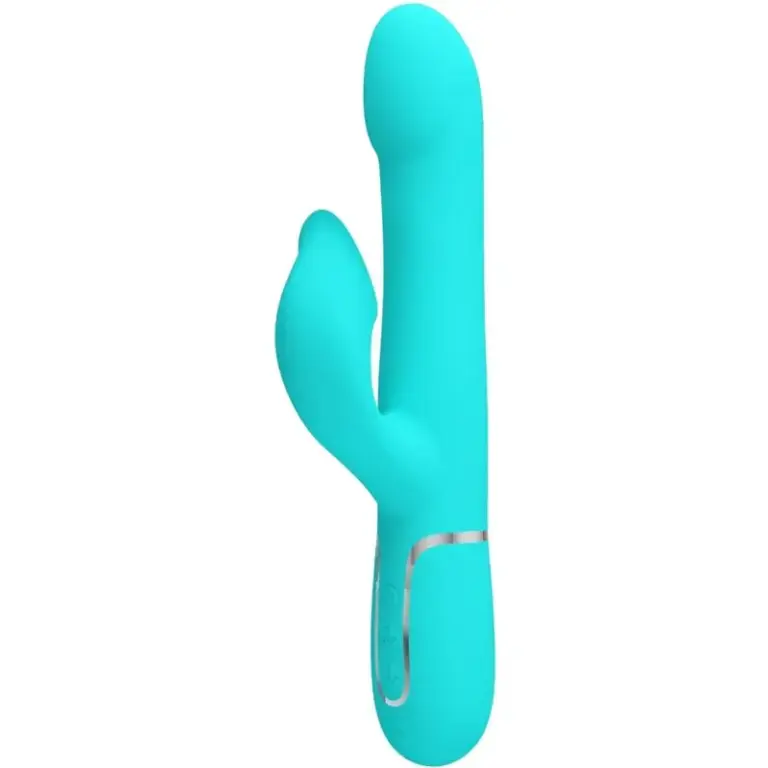 Pretty Love - Vibrador Rabbit Perlas Verde Agua Premium