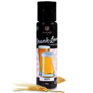 SECRETPLAY - Lubricante Drun In Love Cerveza 60 ML | 100% Comestible