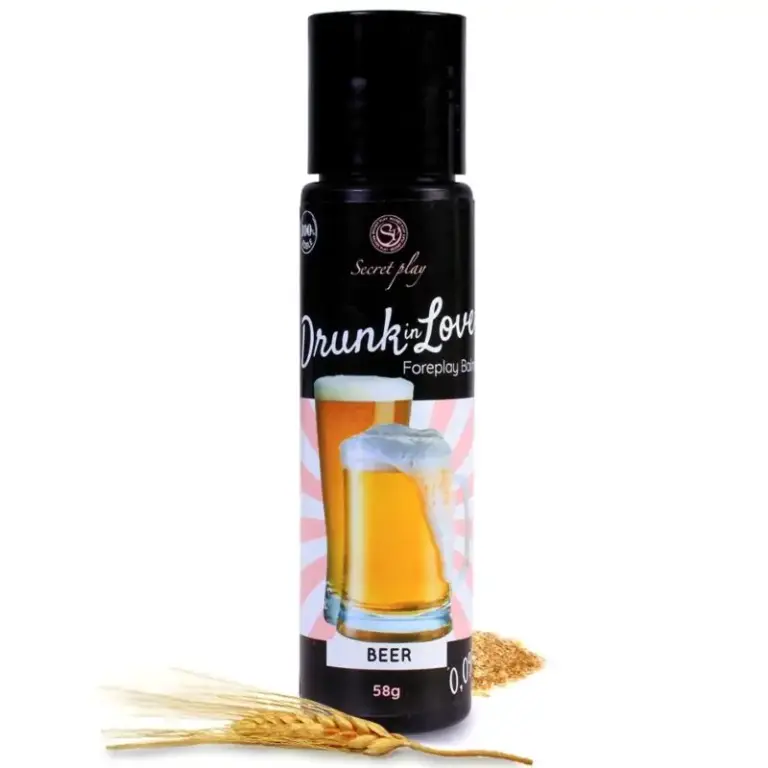 SECRETPLAY - Lubricante Drun In Love Cerveza 60 ML | 100% Comestible