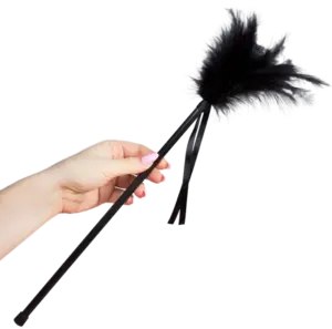 SECRETPLAY - Plumero Plumas Negro Profesional 40 cm