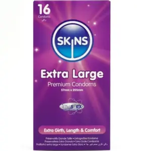 SKINS - Preservativos XL Premium 16 Pack Extra Large