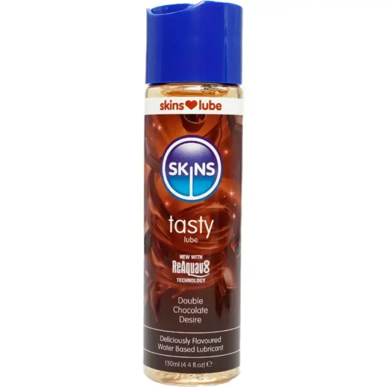 SKINS - Tasty Lubricante Doble Chocolate Premium 130 ML