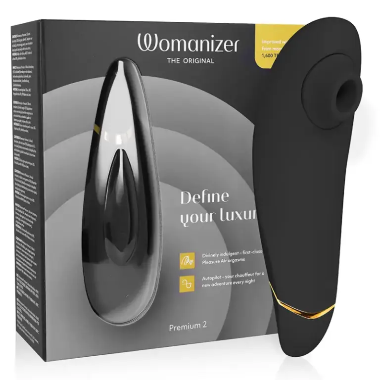 WOMANIZER - PREMIUM 2 Estimulador Clítoris Profesional Negro