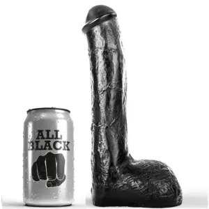 ALL BLACK - PENE REALÍSTICO ANAL 23 CM | Original y Premium