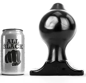 ALL BLACK - Buttplug Anal 17.5 cm Premium Suave