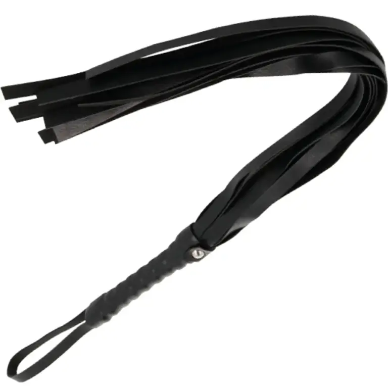 Darkness - Látigo Bondage Profesional Negro 45 cm - vista principal