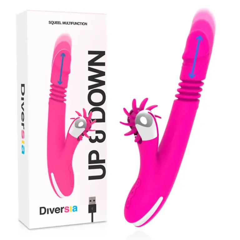 DIVERSIA - Bunny Up & Down Vibrador Premium 24 cm