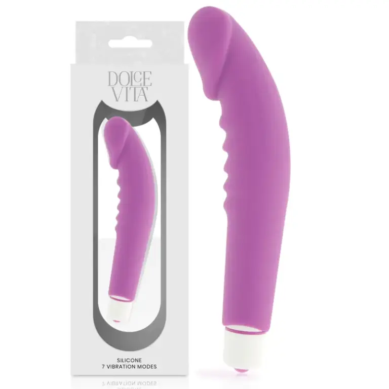 DOLCE VITA - Vibrador Realista de Silicona Premium Lila