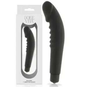 DOLCE VITA - Vibrador Realista Premium en Silicona Negra