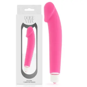 DOLCE VITA - Vibrador Realista de Silicona Premium Rosa