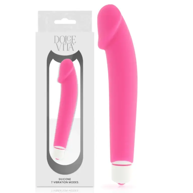 DOLCE VITA - Vibrador Realista de Silicona Premium Rosa